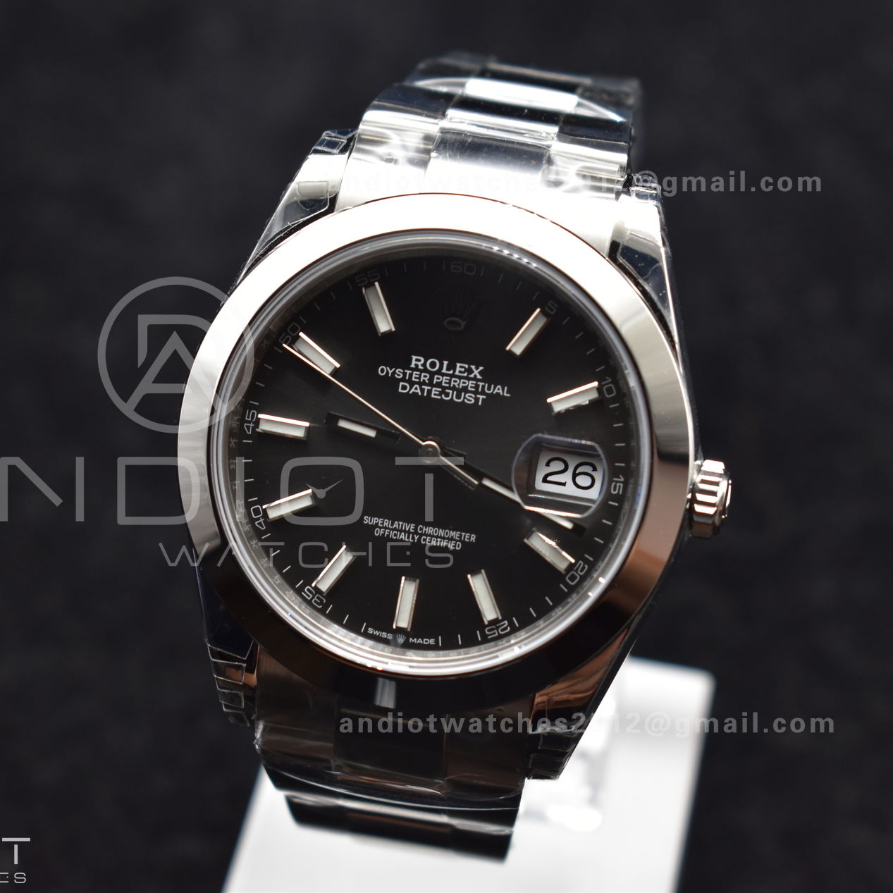 DateJust 41 126330 904L SS VSF 1:1 Best Edition Rhodium Grey Dial On Oyster Bracelet VS3235